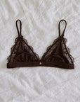 Nude Theory Lace Bralette Chocolate