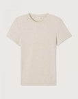 American Vintage Ypawood T Shirt Short Sleeve Crew Neck Heather Grey