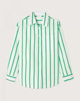American Vintage Womens Shirt Zatybay Lagoon Stripes