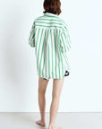 American Vintage Womens Shirt Zatybay Lagoon Stripes