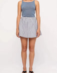 Zulu and Zephyr Textured Knit Tank Denim Blue