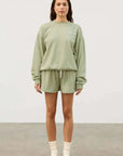 Zulu and Zephyr Fleece Sport Sweat Shirt Eucalyptus