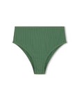Zulu and Zephyr Textured Waisted Full Brief Emerald