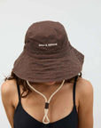 Zulu and Zephyr Logo Bucket Hat Cocoa