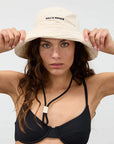 Zulu and Zephyr Logo Bucket Hat Coconut