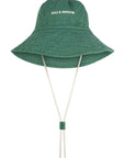 Zulu and Zephyr Logo Bucket Hat Tallow Green