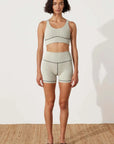 Zulu and Zephyr Stripe Rib Short Coconut
