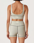 Zulu and Zephyr Stripe Rib Short Coconut