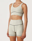 Zulu and Zephyr Stripe Rib Short Coconut