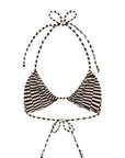 Zulu and Zephyr Halter Top Cocoa Grid