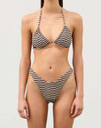 Zulu and Zephyr Halter Top Cocoa Grid