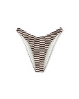 Zulu and Zephyr Textured Curve Brief Cocoa Grid