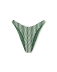 Zulu and Zephyr Zig Zag Curve Brief Green