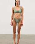 Zulu and Zephyr Zig Zag Curve Brief Green