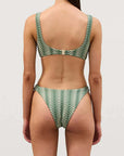 Zulu and Zephyr Zig Zag Curve Brief Green