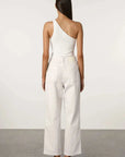 Zulu and Zephyr White Textured Knit Top White