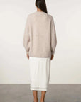 Zulu and Zephyr Boucle Knit Wool Blend Jumper Stone