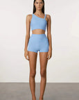 Zulu and Zephyr Waffle 2 Inch Bike Short Ocean Blue