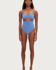 Zulu and Zephyr Towelling One Piece Blue