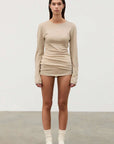 Zulu and Zephyr Rib Hemp Jersey Long Sleeve Top Husk