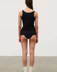 Zulu and Zephyr Rib Hemp Jersey Tank Black