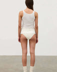 Zulu and Zephyr Rib Hemp Jersey Tank White