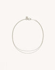 By Charlotte Purity Double Chain Anklet Sterling Silver