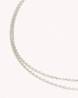 By Charlotte Purity Double Chain Anklet Sterling Silver