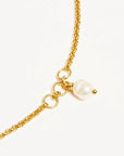 By Charlotte Grow With Grace Pearl Anklet 18k Gold Vermeil