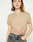 American Vintage Vegiflower T Shirt Biscuit
