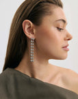 Anna Rossi Sylvie Earring Rhodium Silver