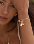 By Charlotte With Love Annex Link Bracelet 18cm 18k Gold Vermeil