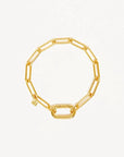 By Charlotte With Love Annex Link Bracelet 18cm 18k Gold Vermeil