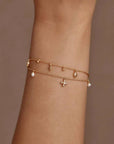 By Charlotte Live in Peace Bracelet Gold Vermeil