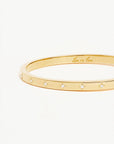 By Charlotte 18k Gold Vermeil Live in Love Bangle