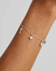 By Charlotte Sterling Silver Love Unlocked Charm Bracelet
