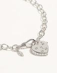 By Charlotte Sterling Silver Love Unlocked Padlock Bracelet