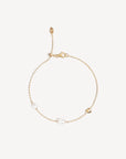 By Charlotte Under the Moonlight Pearl Bracelet 18k Gold Vermeil