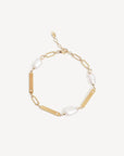 By Charlotte Connected By Love Engravable Pearl Bracelet 18k Gold Vermeil