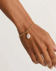 Charlotte Gold Embrace Stillness Pearl Bracelet