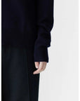 Bassike Low V Neck Slouch Knit Ink