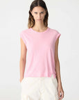 Bassike Slim Muscle Tank Candy Pink