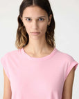 Bassike Slim Muscle Tank Candy Pink
