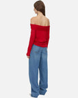 Camilla and Marc Majorie Top Ruby Red