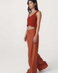 Rowie Carlotta Linen Wide Pants