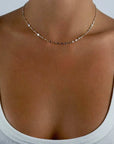 De Sur Drapped Necklace Silver