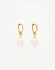 By Charlotte 18k Gold Vermeil Embrace Stillness Pearl Hoops