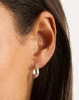 By Charlotte Infinite Horizon Small Hoops Sterling Silver