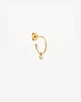 By Charlotte 14k Solid Gold Tranquility Hoop