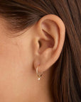 By Charlotte 14k Solid Gold Tranquility Hoop